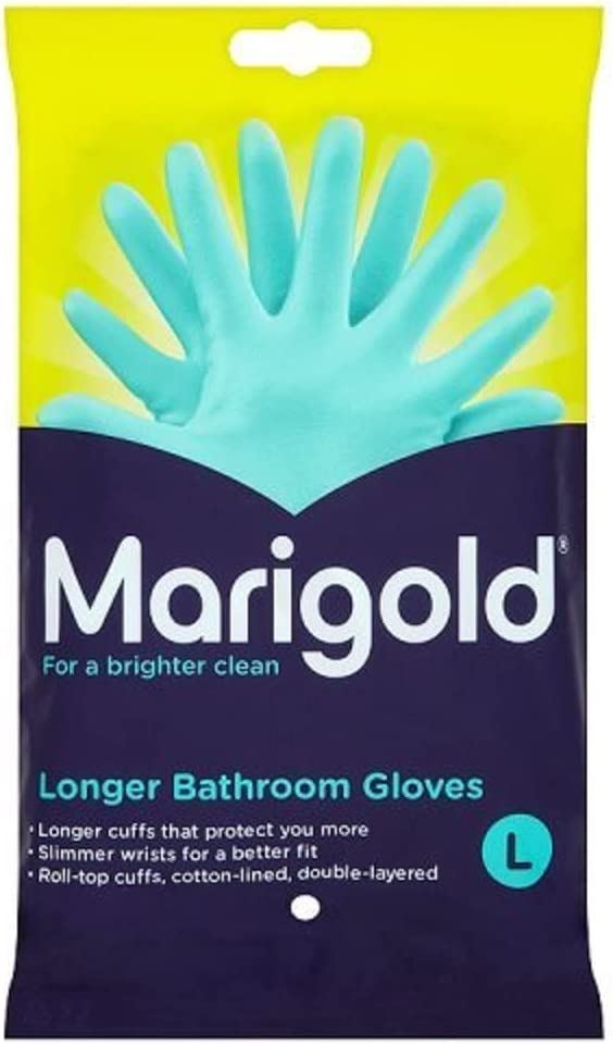 MARIGOLD LONGER BATHROOM GLOVES - LARGE. FH145410