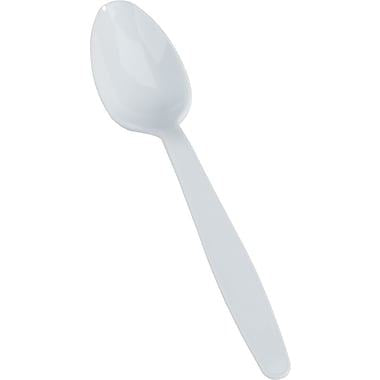 Plastic Tea Spoons - Medium Duty White Pack of 100