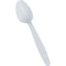 Plastic Tea Spoons - Medium Duty White Pack of 100