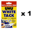 White Tack Adhesive - UHU Reusable 50g + 33% Extra Free