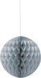 Silver Honeycomb Pom Pom 8 Inch - Elegant Party Decor UNI63224