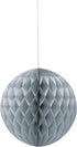 Silver Honeycomb Pom Pom 8 Inch - Elegant Party Decor UNI63224