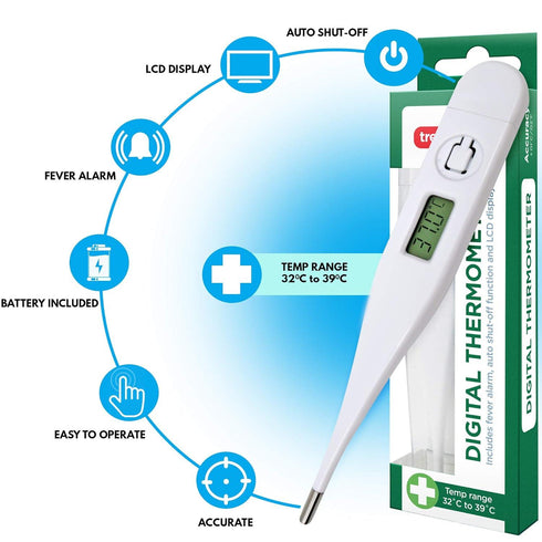TREAT & EASE HIGHLY ACCURATE DIGITAL MEDICAL THERMOMETER. OL320097