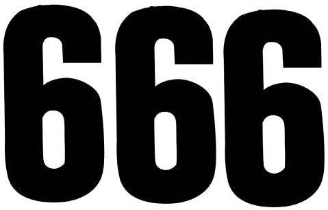 Self Adhesive Number 6 Black 75mm - Starpack 72643 3/Pack