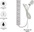 PIFCO 6 GANG EXTENSION LEAD 2M 13A 250V AC. PIF2066