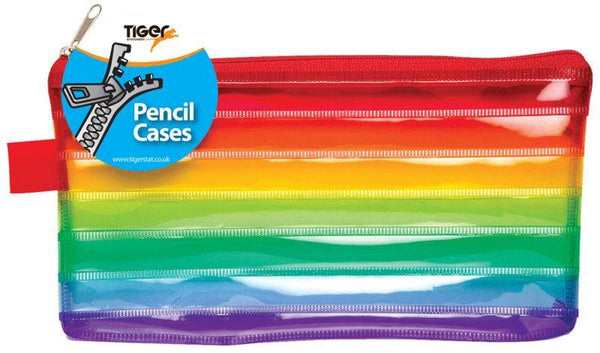 Rainbow Pencil Case - Tiger Small 19cm x 10cm | T301614