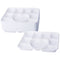 50PC DELUXE HEAVY DUTY 9 COMP HEART PLASTIC PLATE. DD9704