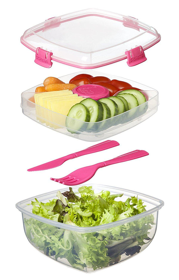 SISTEMA KLIP IT SALAD TO GO CONTAINER 1.1 LITRE. S21356