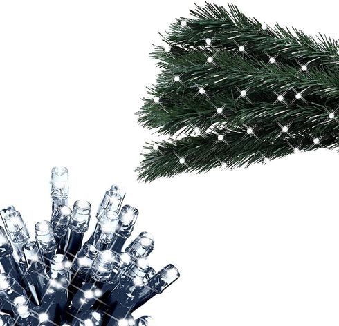 CHRISTMAS WORKSHOP 100 BRIGHT WHITE CHASER LED LIGHTS. 77320