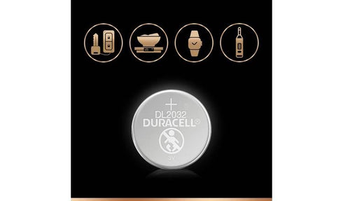 CR2032 Lithium Batteries - DURACELL DL2032 3V 2/Pack