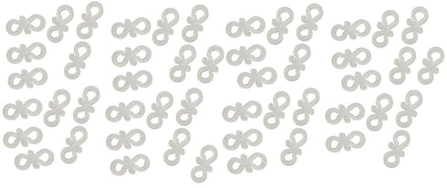 25 WHITE S SHAPE MINI GUTTER LIGHT HOOKS CLIP. 20676 FF0125CLR