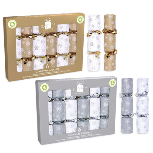 GIFTMAKER CHRISTMAS CRACKERS 6/PK - GOLD & SILVER. XAPGS101