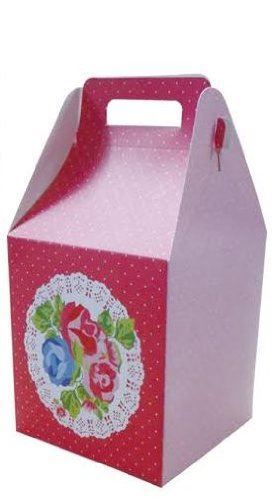 Vintage Gift Boxes - Rose & Polka Dot Design for Special Occasions