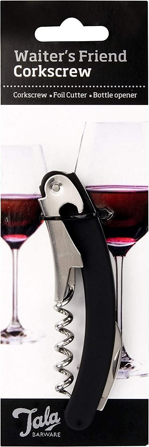 Waiters Friend Corkscrew - TALA Soft Grip with Foil Cutter