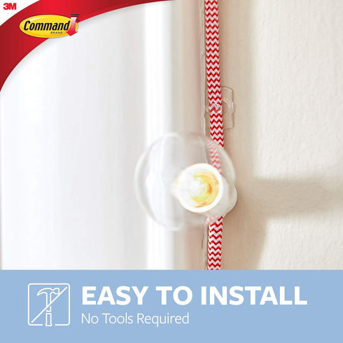 COMMAND 40 PACK DECORATION CLIPS - CLEAR VALUE PACK. 4375-CL 17026CLR-40UKN