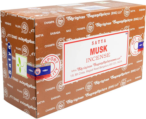 Satya Musk Incense Sticks - Authentic Aroma for Serenity