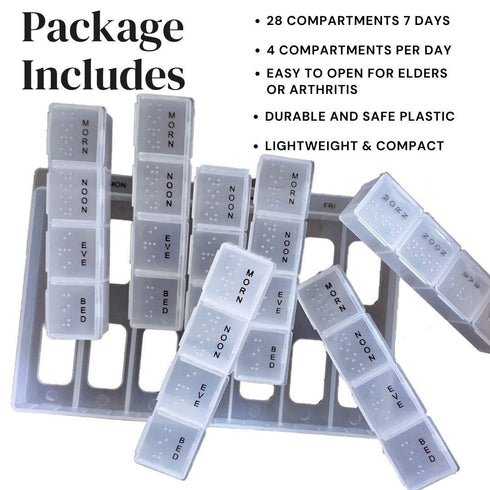 Pill Organizer Box - 7 Day Medicine Dispenser DGI0214 HH1025