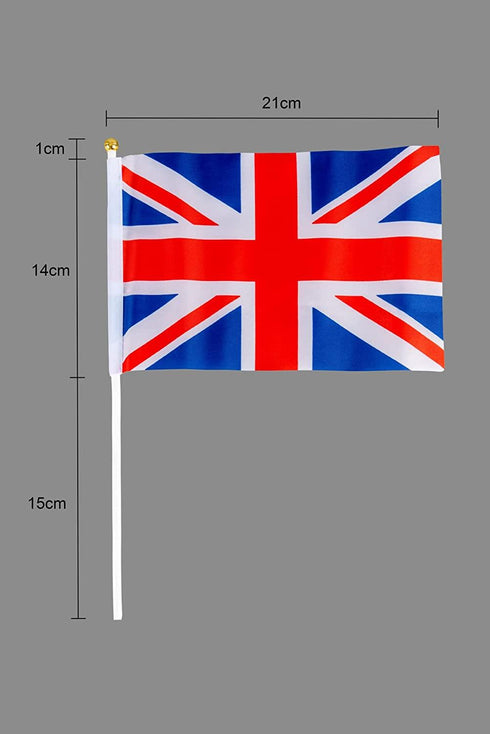 SHATCHI UNION JACK HAND FLAG 10/PK. 116622