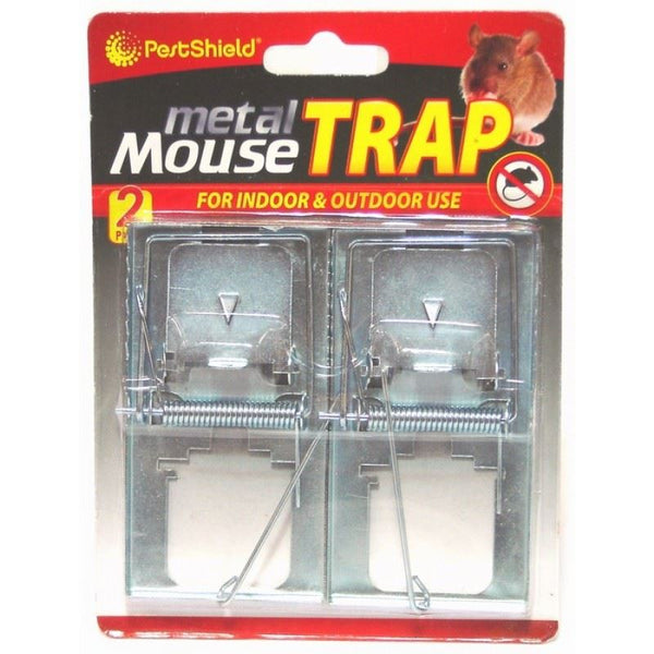 Metal Mouse Trap - PEST SHIELD Durable 2-Pack PS1003