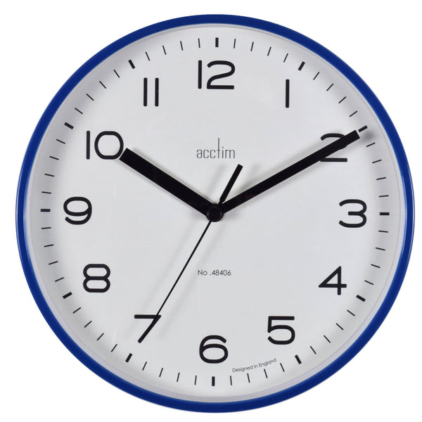 Midnight Blue Wall Clock - Acctim Runwell 20cm AC22619