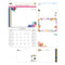 TALLON ASSORTED DESIGN MEMO CALENDAR ILLUSTRATED WITH PEN 2026 12/PK