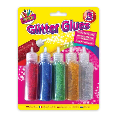 Glitter Glue Set - 5 Pack Sparkle Adhesive TA5031