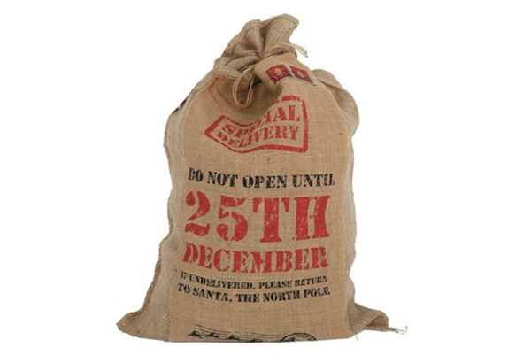 'GIANT HANDCRAFTED HESSIAN JUTE SANTA SACK DON'T OPEN UNTIL 25TH DECEMBER PARTY GIFT STOCKING'||'. '||'XM1723'