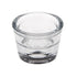 TWO IN ONE CANDLE HOLDER GLASS CRYSTAL CLEAR ROUND. 82311