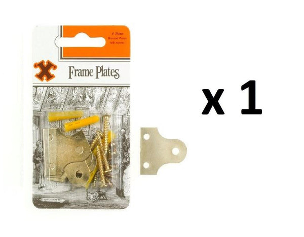 Brassed Frame Plates 31mm - SHAW X Plated Glass 4 Pack FS12862