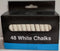 White Chalk Pack 48 Count - Premium Quality JL9992