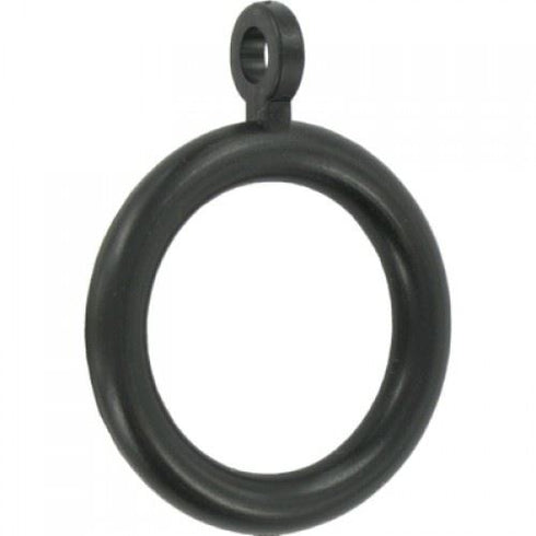 Black Curtain Rings - FAST PAK VALUE 6906, 45MM, 8 Pack