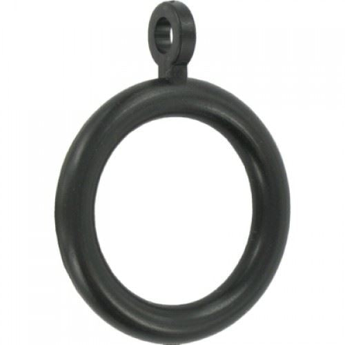 Black Curtain Rings - FAST PAK VALUE 6906, 45MM, 8 Pack