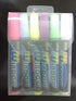 Fluorescent Window Markers - Vibrant Pack of 6 Assorted Colours
