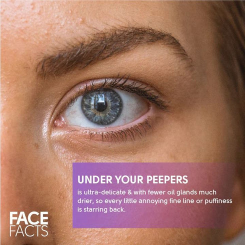 FACE FACTS WRINKLE CARE GEL EYE PATCHES - COLLAGEN & LAVENDER. 82190-150