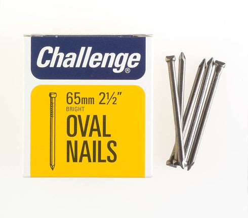 Oval Nails 65mm - Challenge Bright Finish 225g Pack FS12018