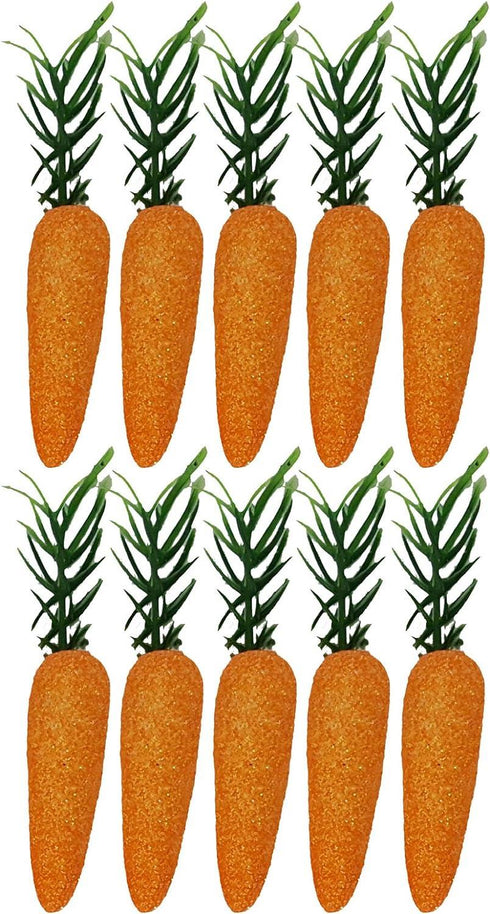 EASTER GLITTER CARROTS 10/PK. PI736127 OPEN AND SEND IN LL
