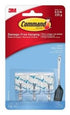 COMMAND SMALL CLEAR WIRE HOOKS WITH CLEAR STRIPS 3/PK. 17067CLR 347011