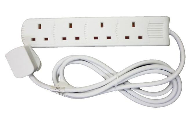 POWER PLUS 4 WAY 13AMP NEON EXTENSION LEAD 2MTR. PP1121