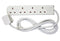 POWER PLUS 4 WAY 13AMP NEON EXTENSION LEAD 2MTR. PP1121