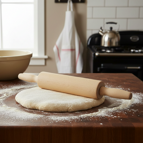 APOLLO WOODEN ROLLING PIN REVOLVING. 9104