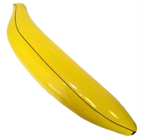 Inflatable Banana Toy - 80cm Blow Up Party Accessory X99116