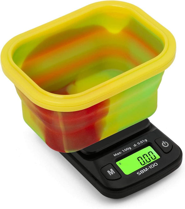Digital Pocket Scale - ON BALANCE SBM100 with Silicone Bowl