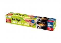Air Fryer Liner Roll - SEALAPACK 25cm x 5m, Easy Clean SAP1092
