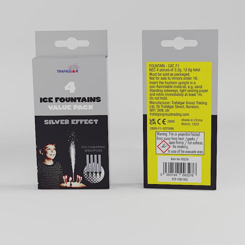 SILVER EFFECTS ICE FOUNTAINS VALUE PACK 4/PK. CR-93276