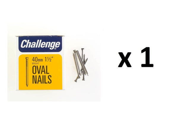 Oval Nails 40mm - Challenge Bright 225g FS12014 for DIY Projects
