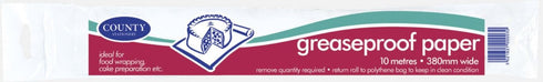 Greaseproof Paper Roll - COUNTY 38CM X 10M C8 for Baking & Wrapping