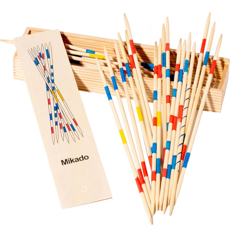 MIKADO WOODEN PICK UP STICKS 19.3 CM 41 PCS APX. T29039