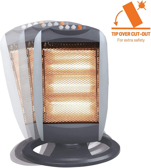 Daewoo Halogen Heater 1200W HEA1416GE - Stay Warm & Cozy