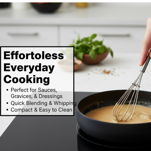 CHEF AID SET 2 MINI WHISKS IN WHITE. 10E21325
