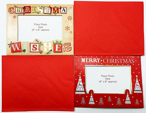 TRADITIONAL CHRISTMAS DESIGN FAMILY FRIENDS PHOTO FRAME 8/PK. SNKU_1